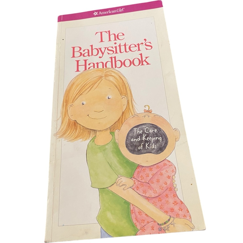 American Girl Babysitter's Handbook with Red and Orange Accents